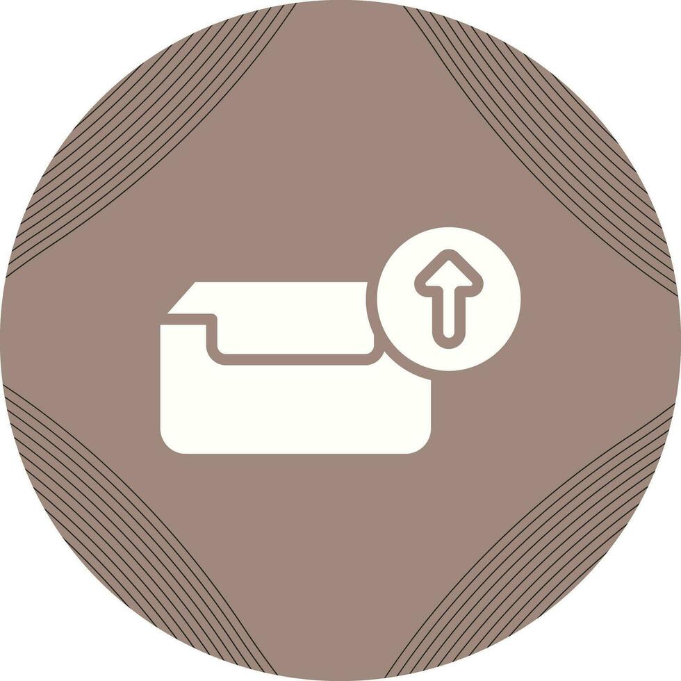 Outbox with arrow Vector Icon