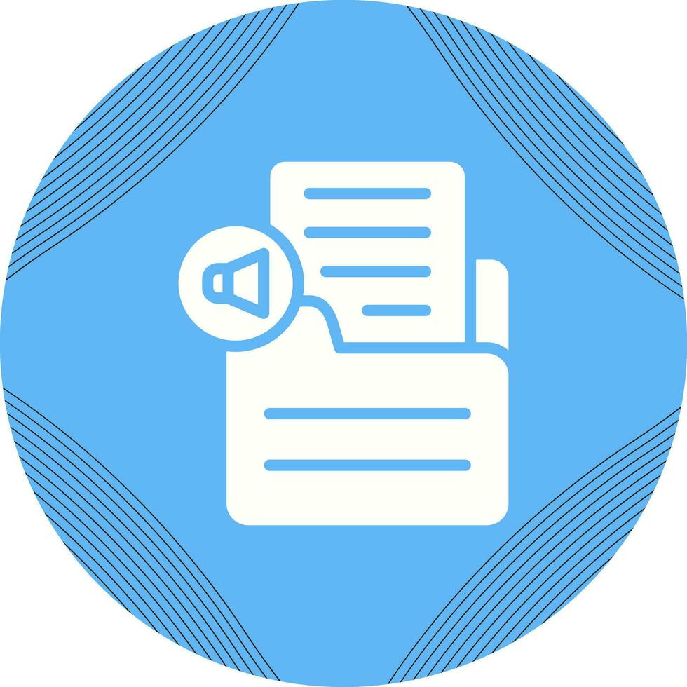 Document Insert Audio Vector Icon