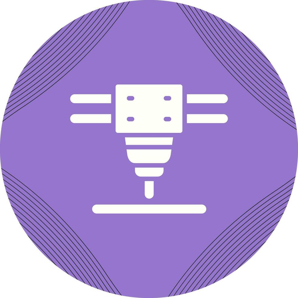 Laser Cutting Machine Vector Icon