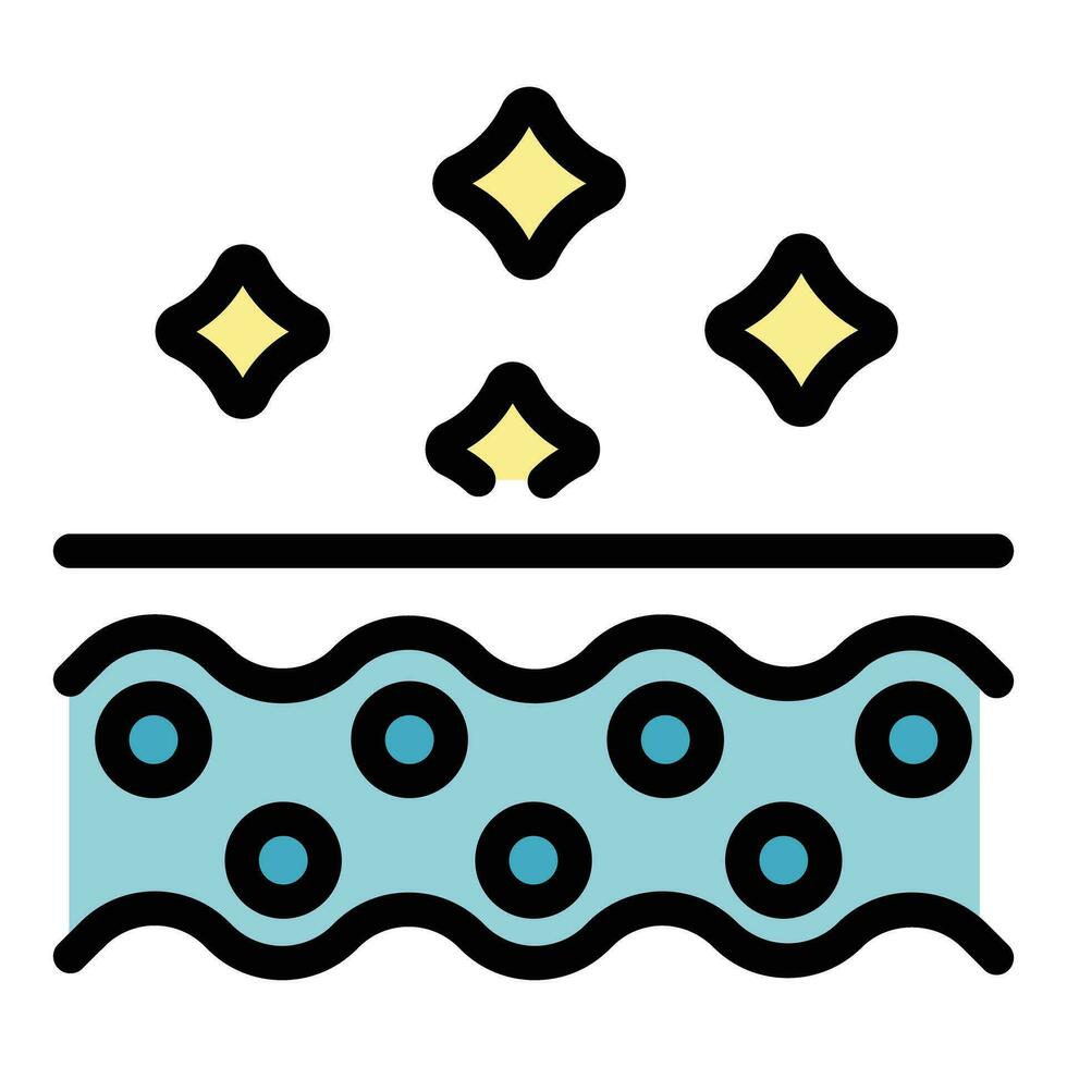 Clean skin icon vector flat