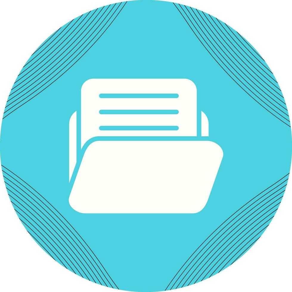 Document with folder Vector Icon