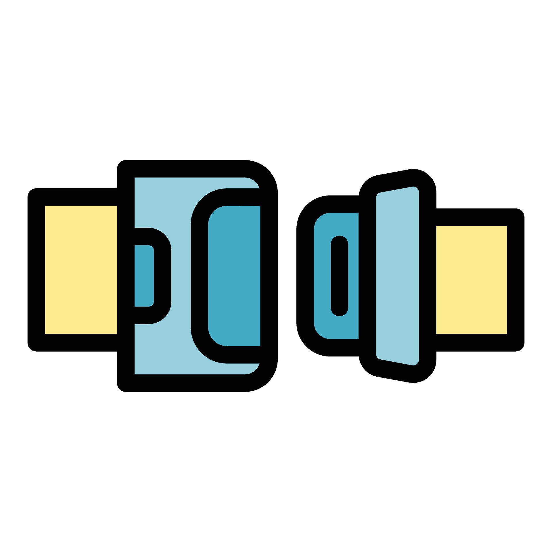 Safe belt lock icon vector flat 28775843 Vector Art at Vecteezy