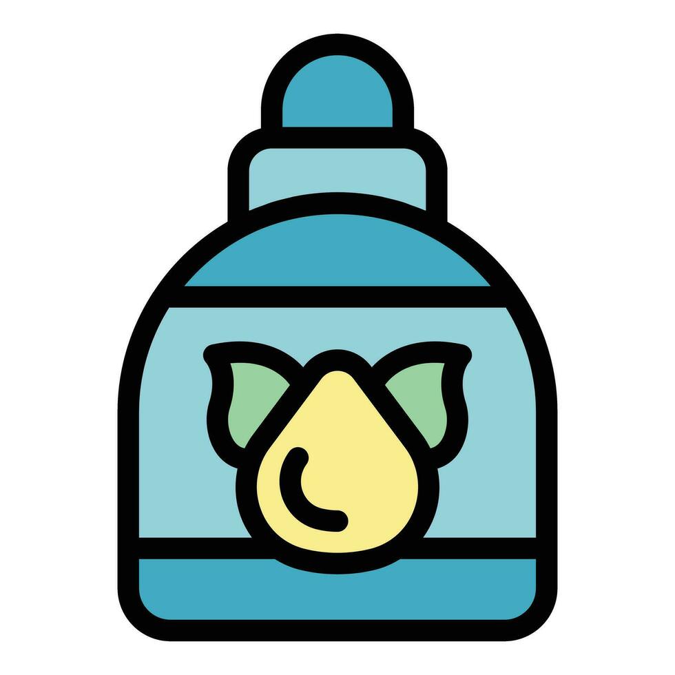 Safe ink bottle icon vector flat