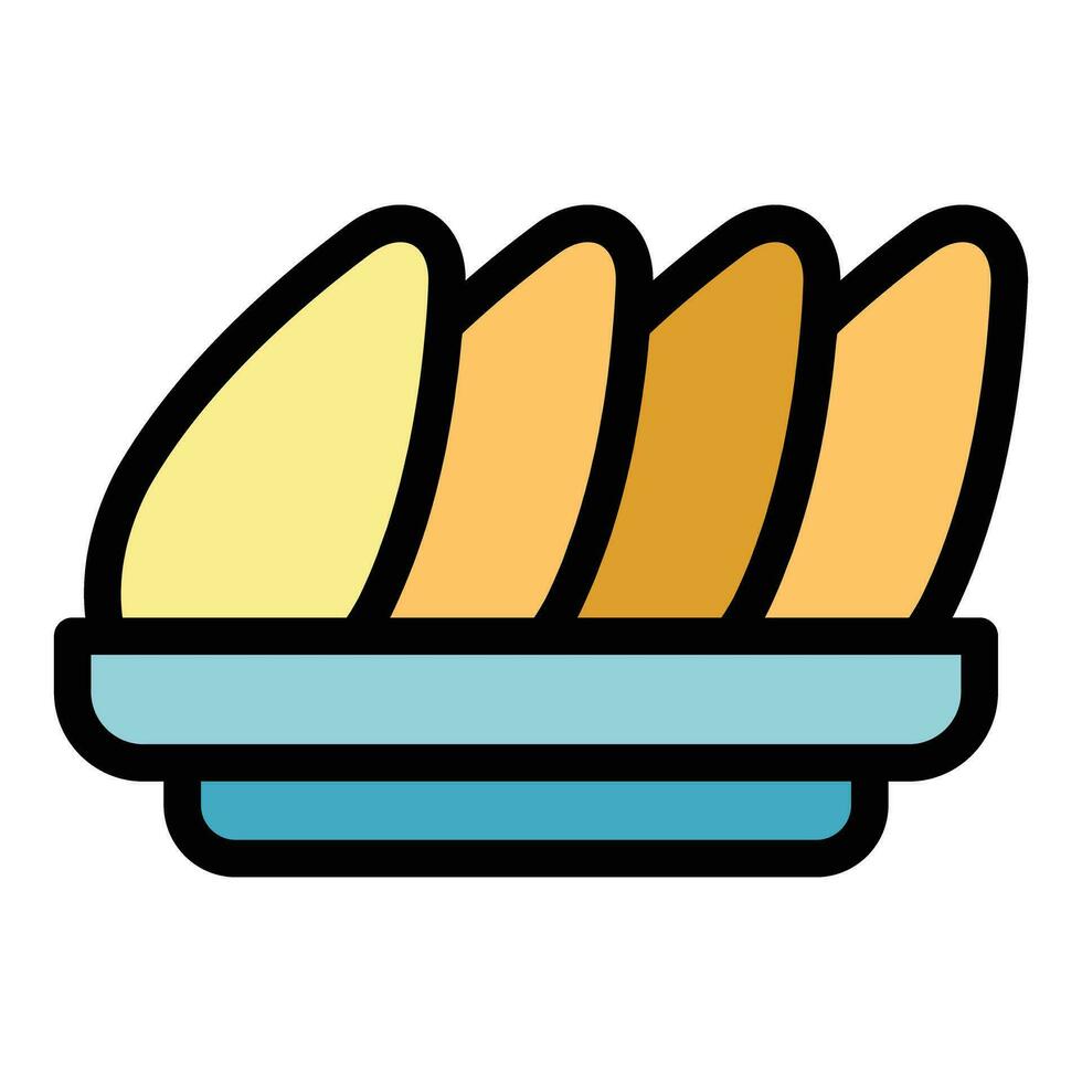 Fast food icon vector flat