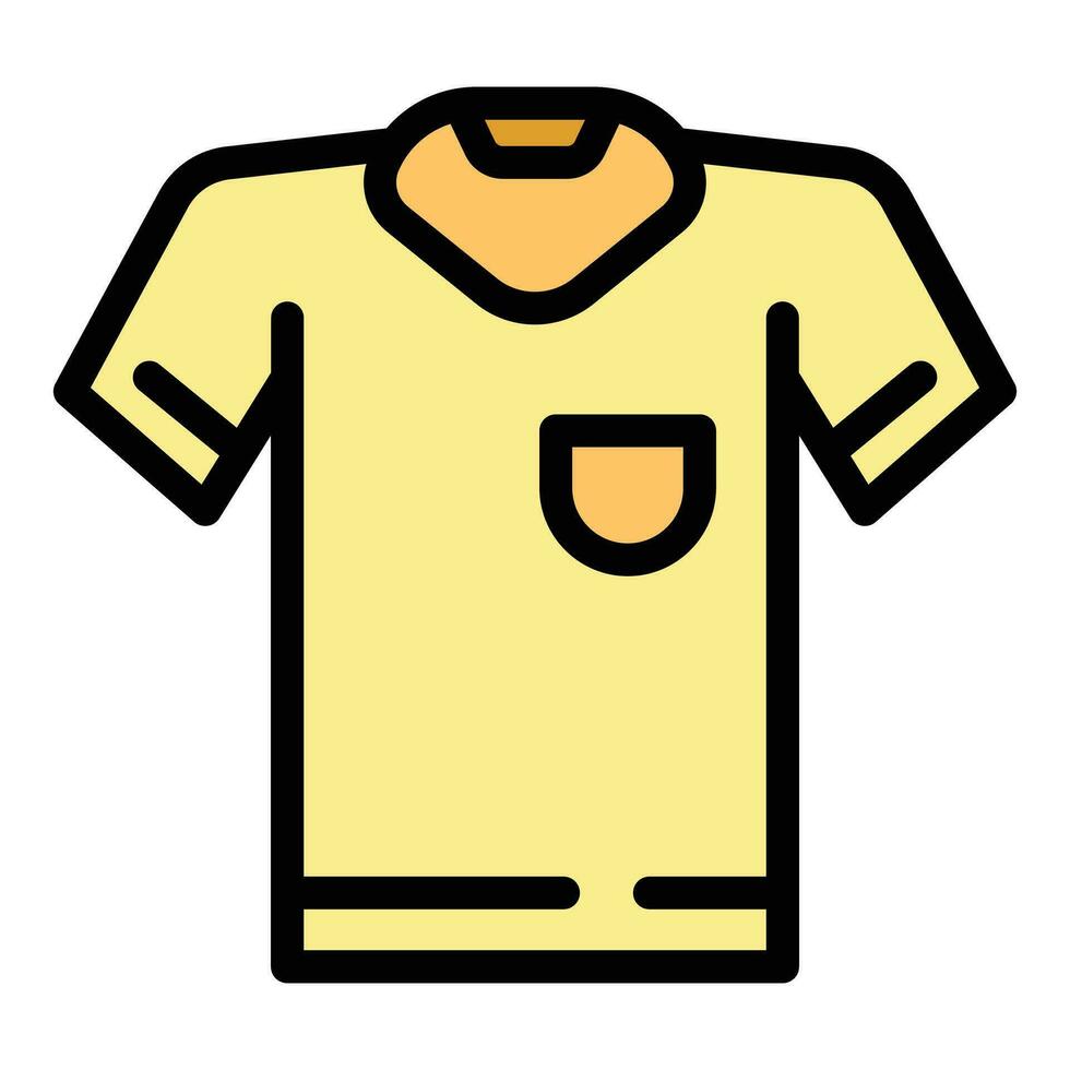 publicidad camisa icono vector plano