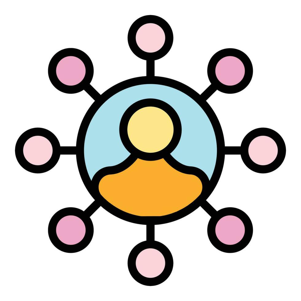 Chart expert icon vector flat