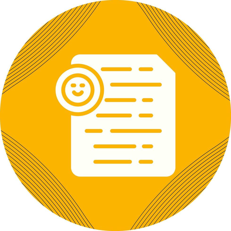 Document Insert Emoji Vector Icon