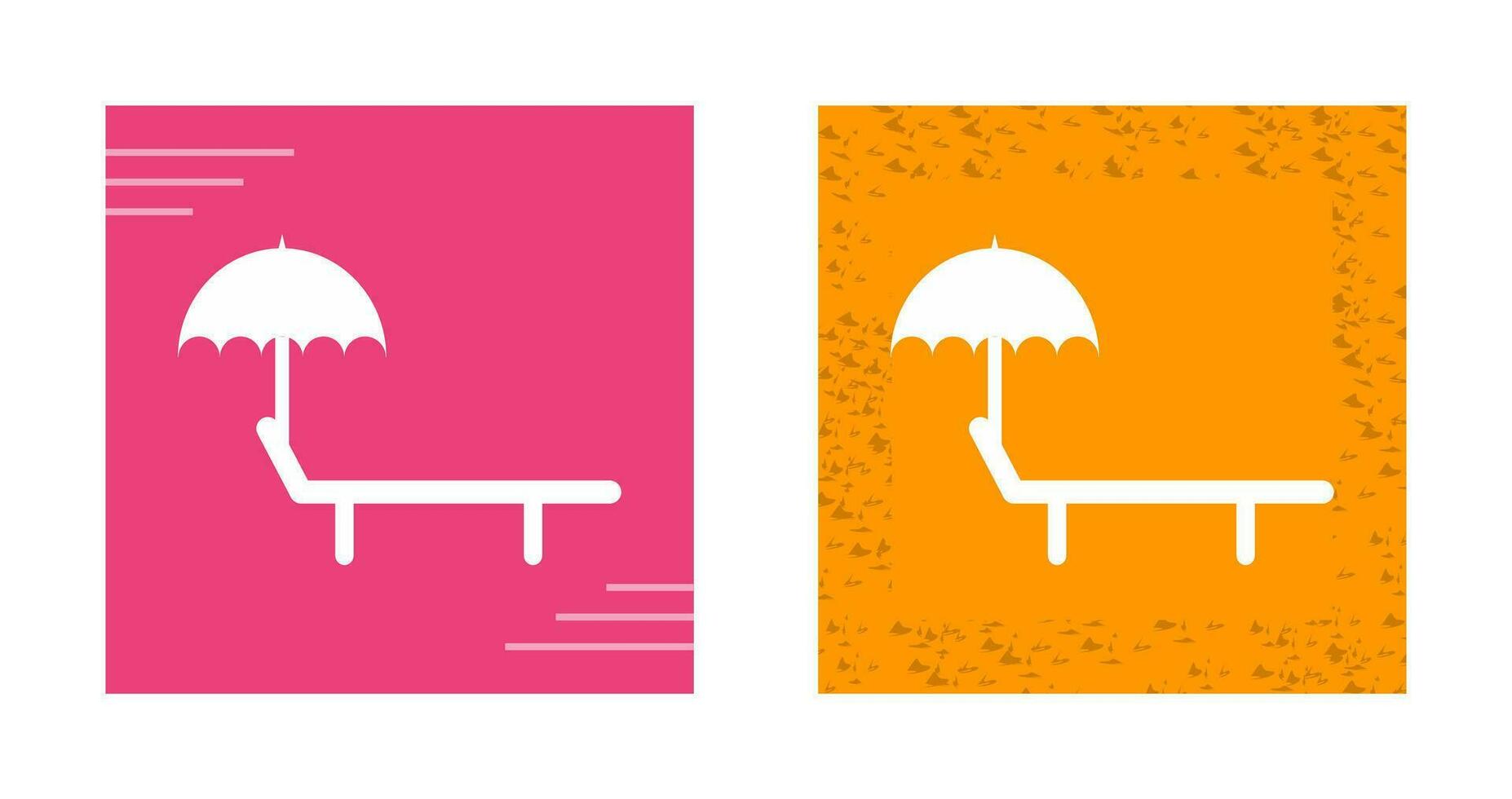 Sunbathing Chair Vector Icon