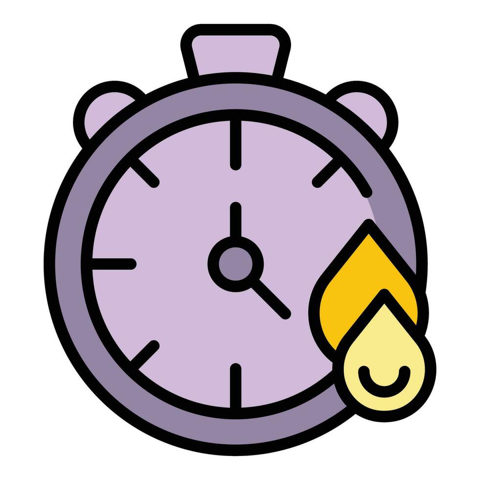 Change motor oil time icon vector flat