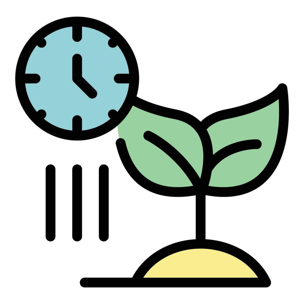 Plant control icon vector flat