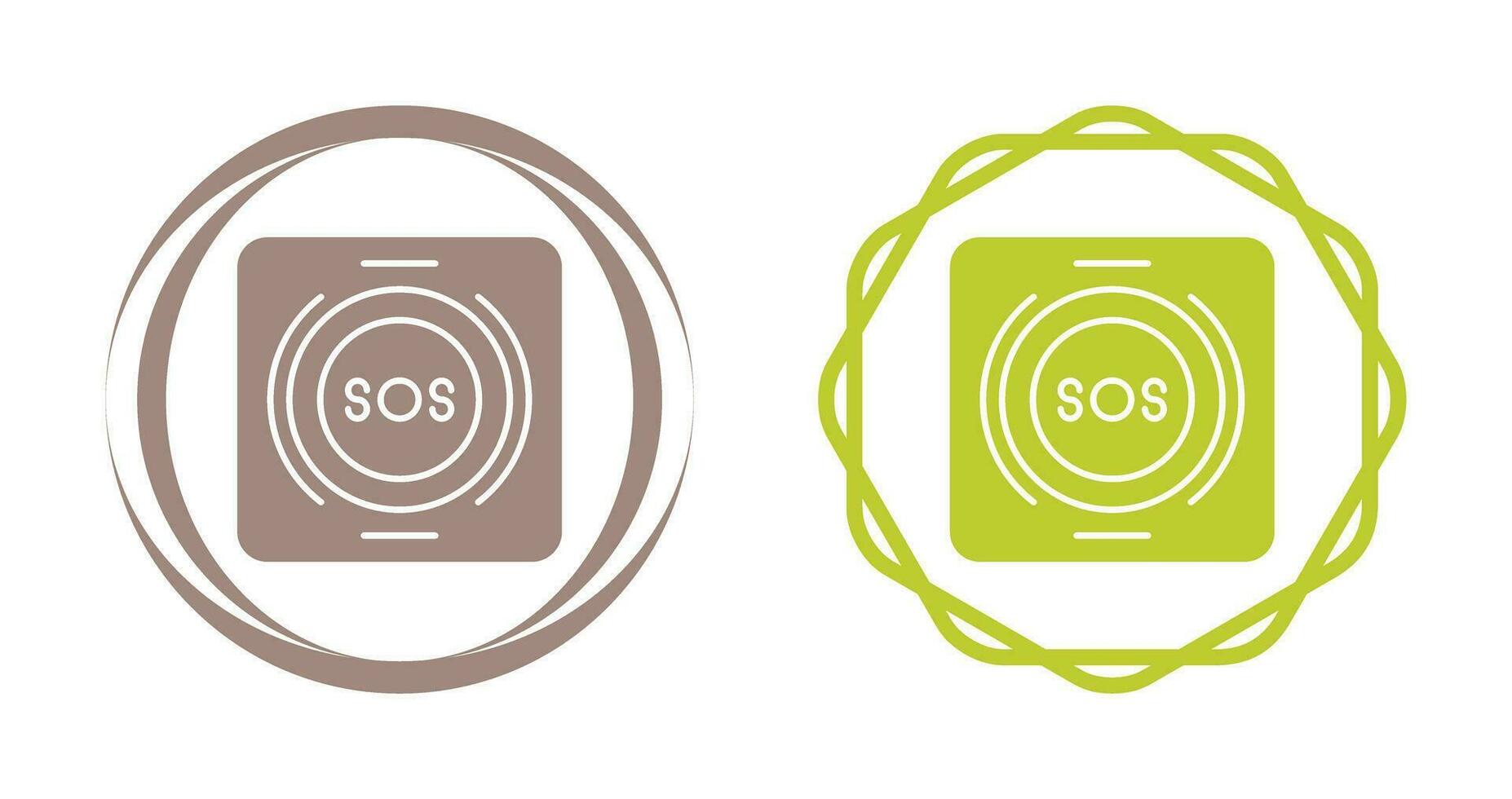 Emergency Button Vector Icon