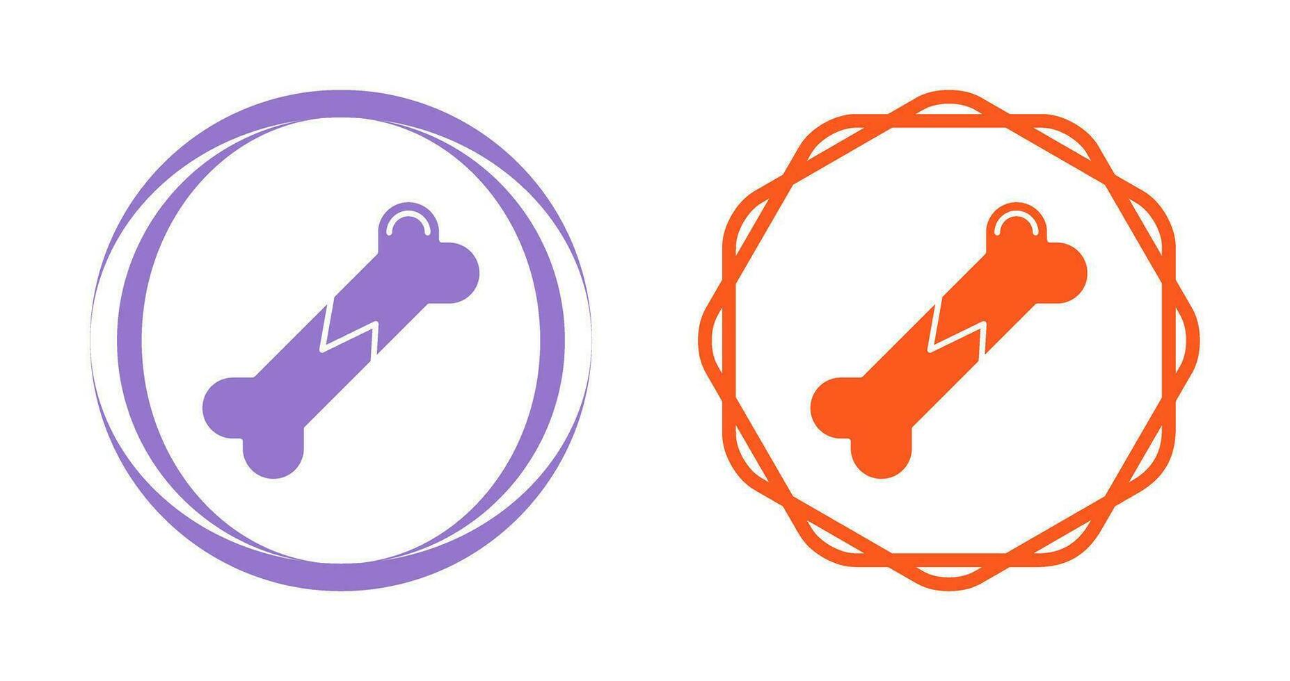 Broken Bone Vector Icon