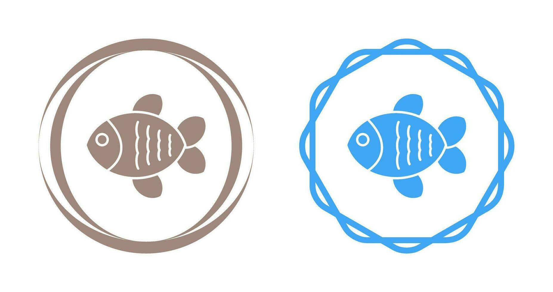 icono de vector de pescado