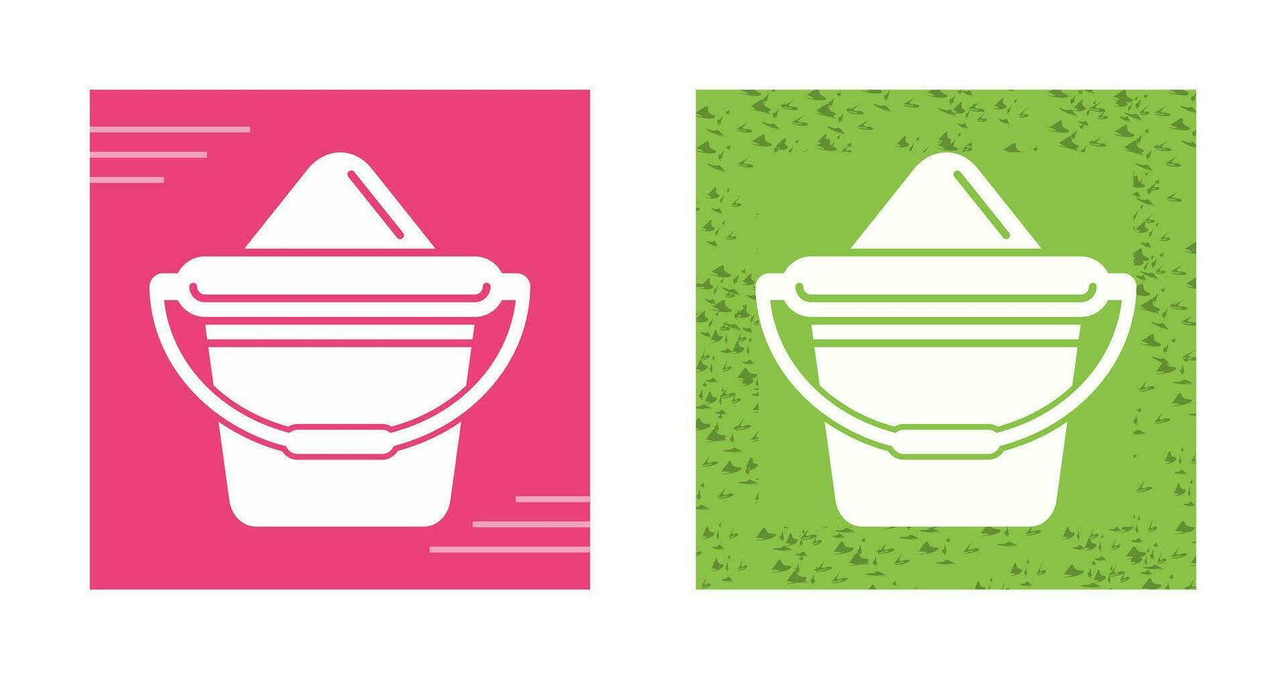 Sand Bucket Vector Icon