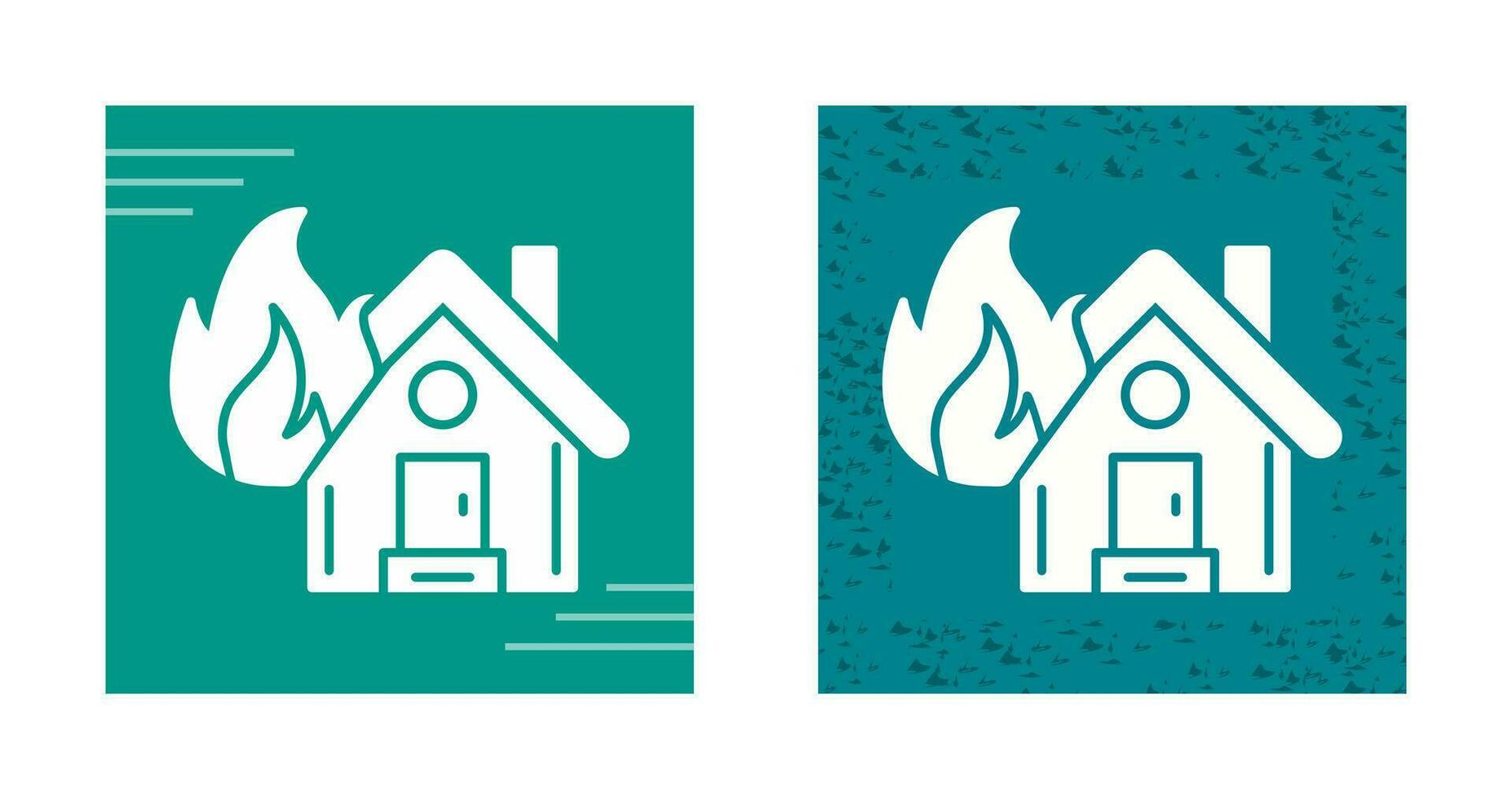 House On Fire Vector Icon