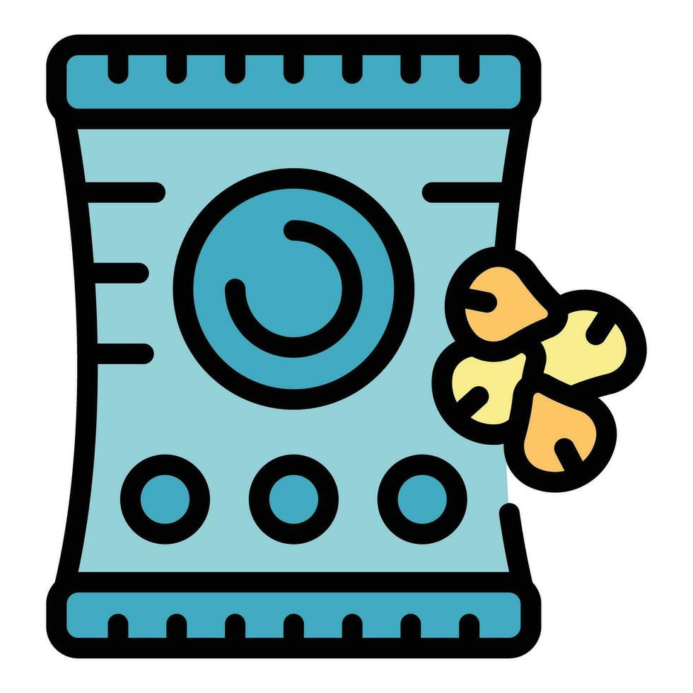 Buckwheat pack icon vector flat