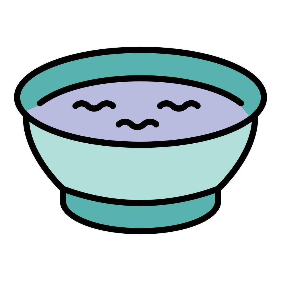 Olives soup icon vector flat
