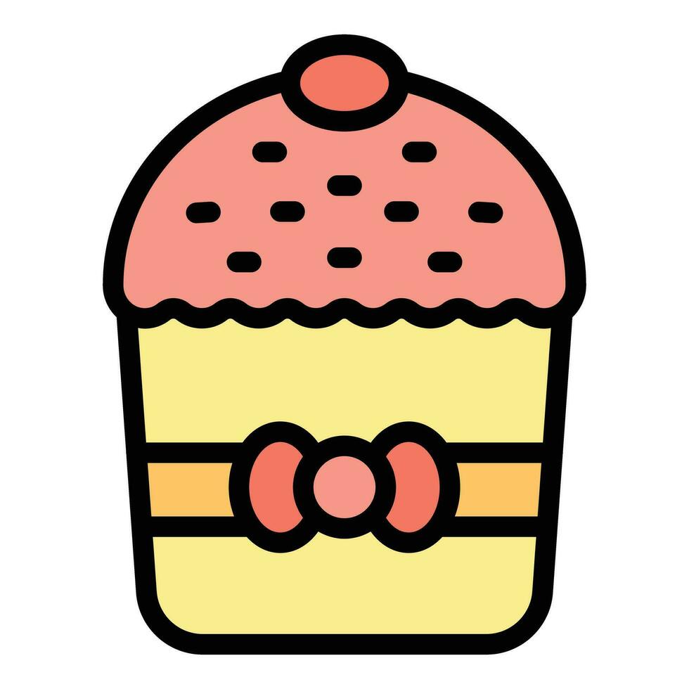 Panettone idea icon vector flat