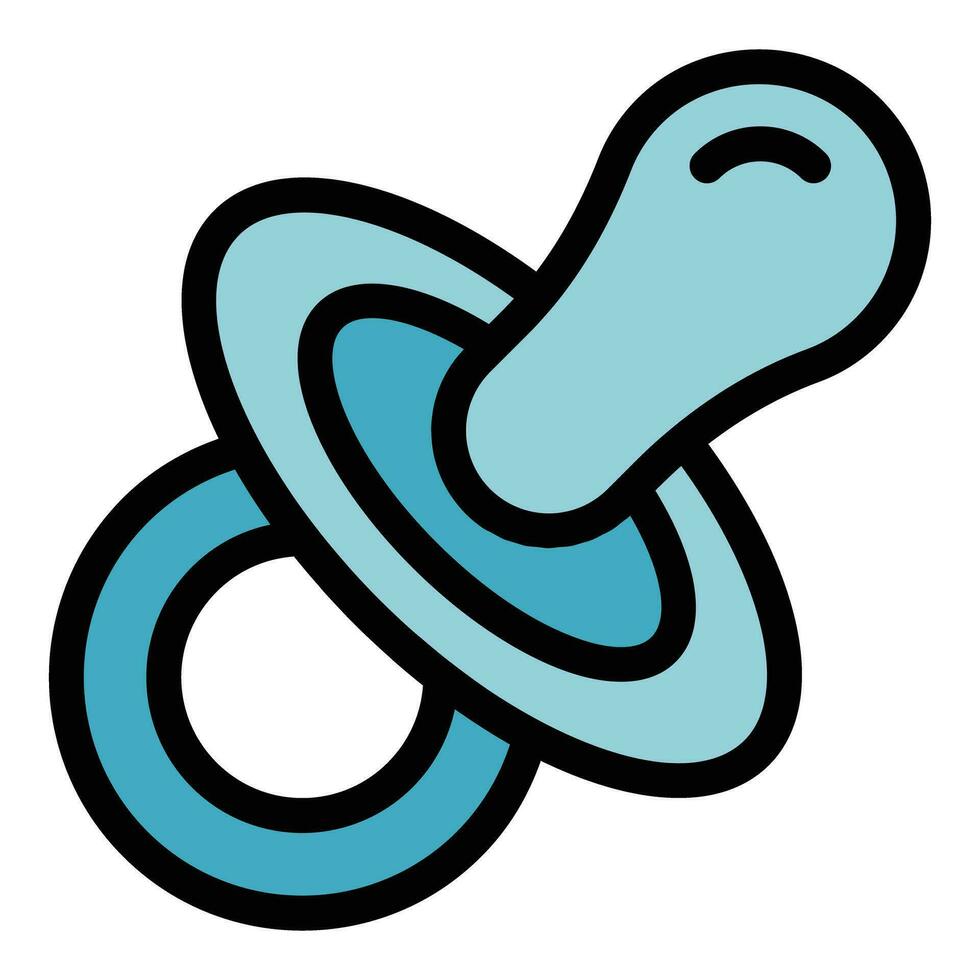 Baby nipple icon vector flat