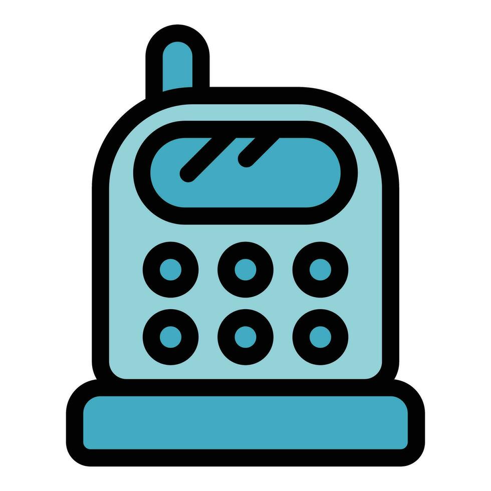 Video nanny icon vector flat