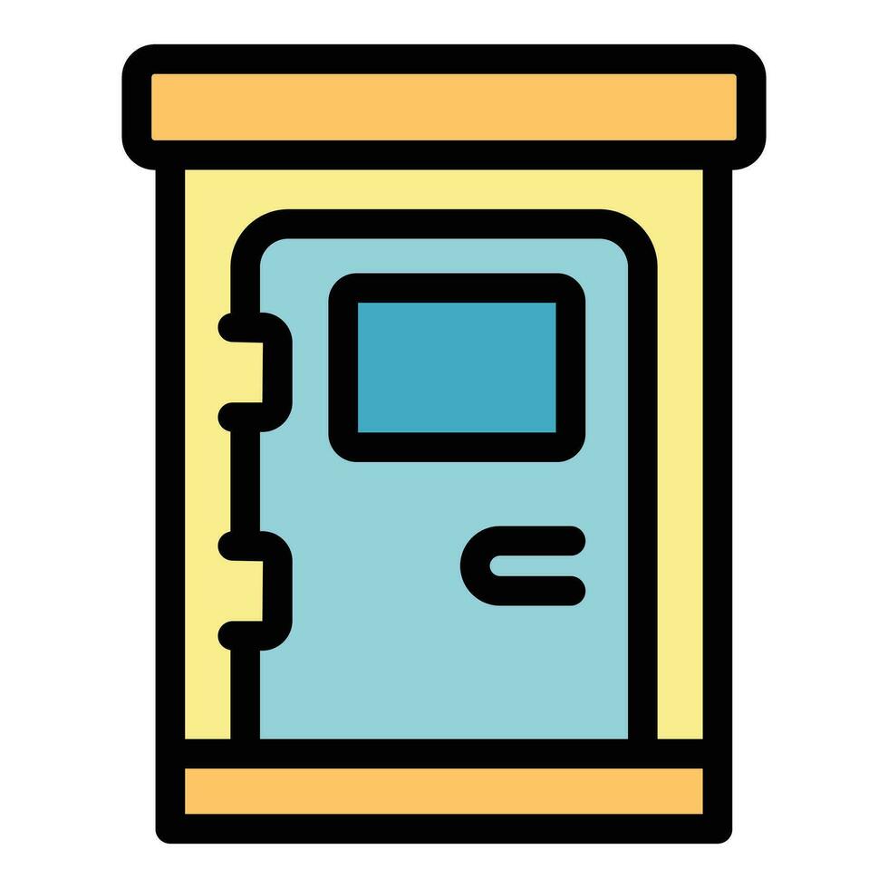 Public door icon vector flat