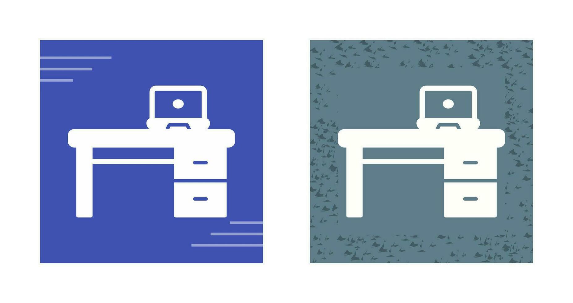 Office Desk Vector Icon