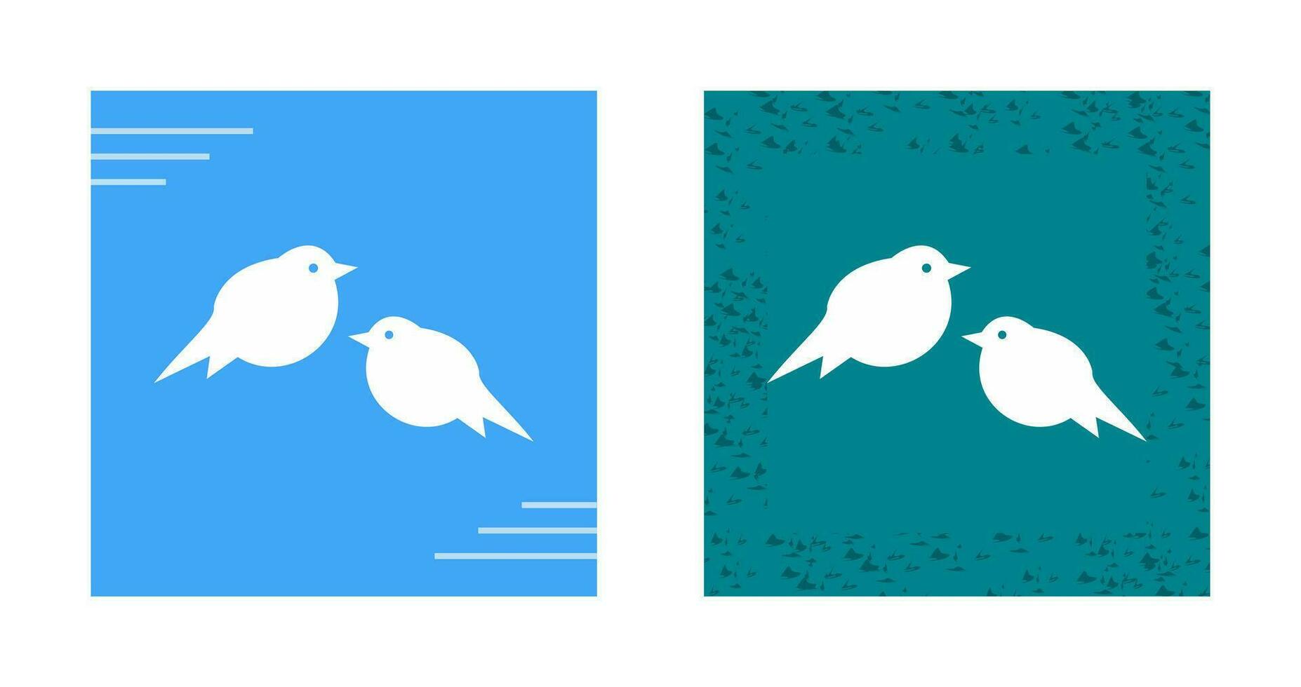 icono de vector de pájaros pequeños