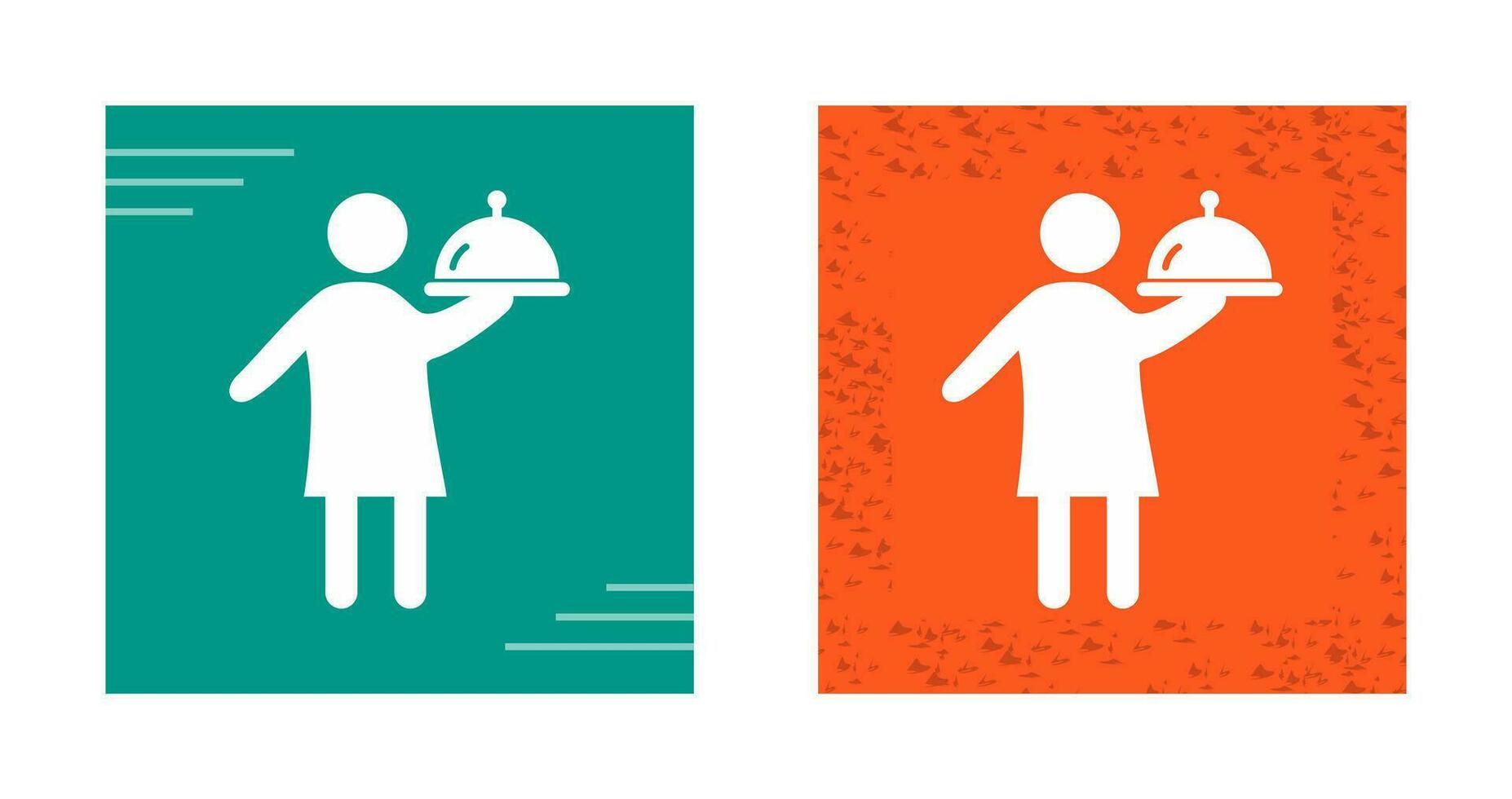Man Serving Food Vector Icon