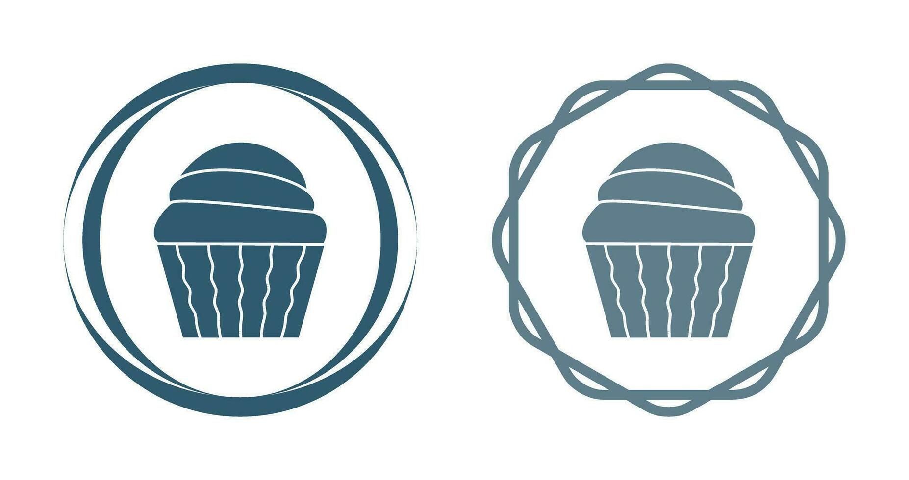 Cream Muffin Vector Icon