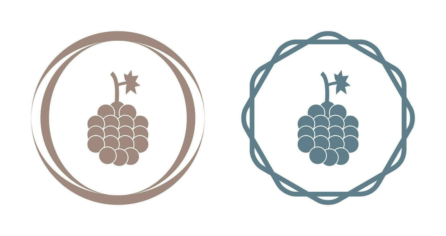 icono de vector de uvas