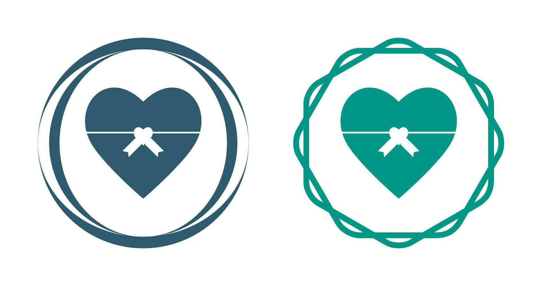 Heart shaped Gift Vector Icon