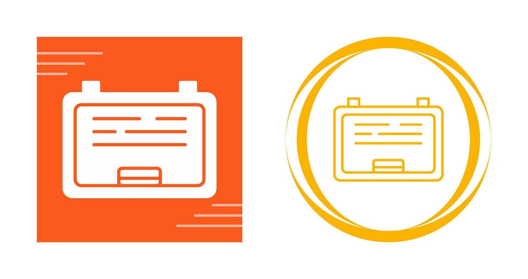 White Board Vector Icon