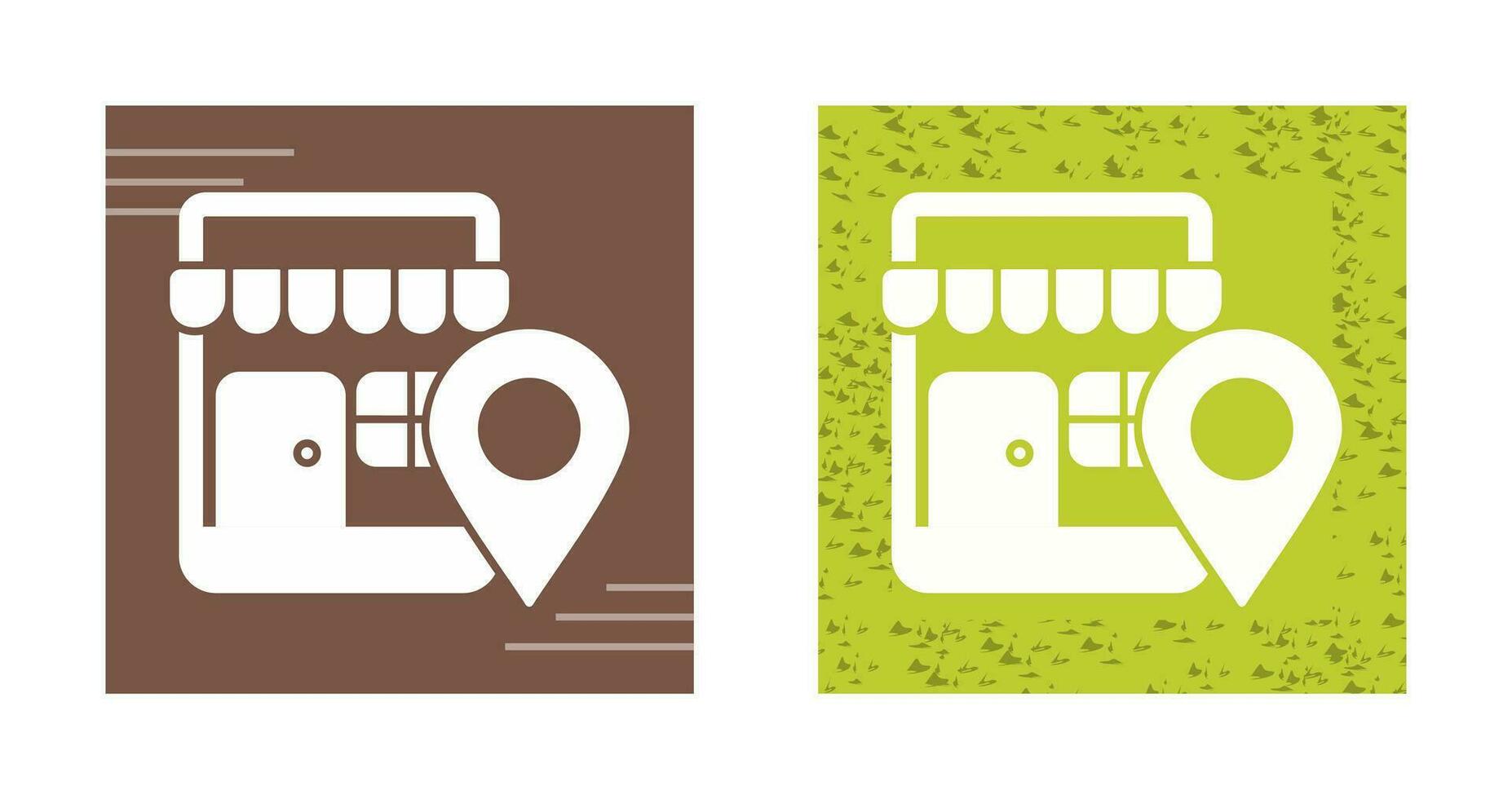 Shop Location Vector Icon