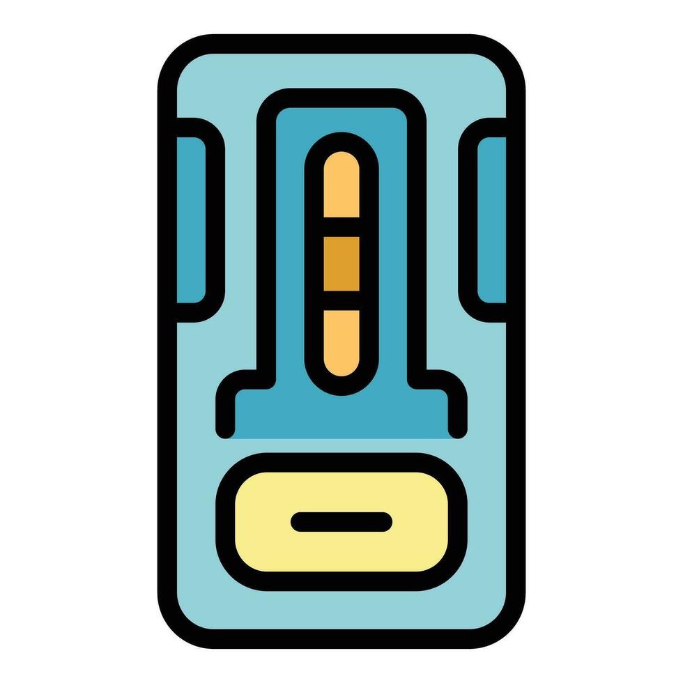 Lab test icon vector flat