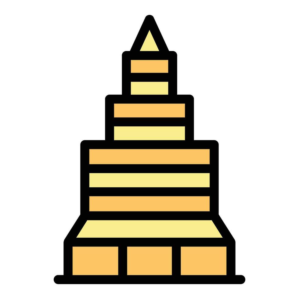 Architecture building icon vector flat