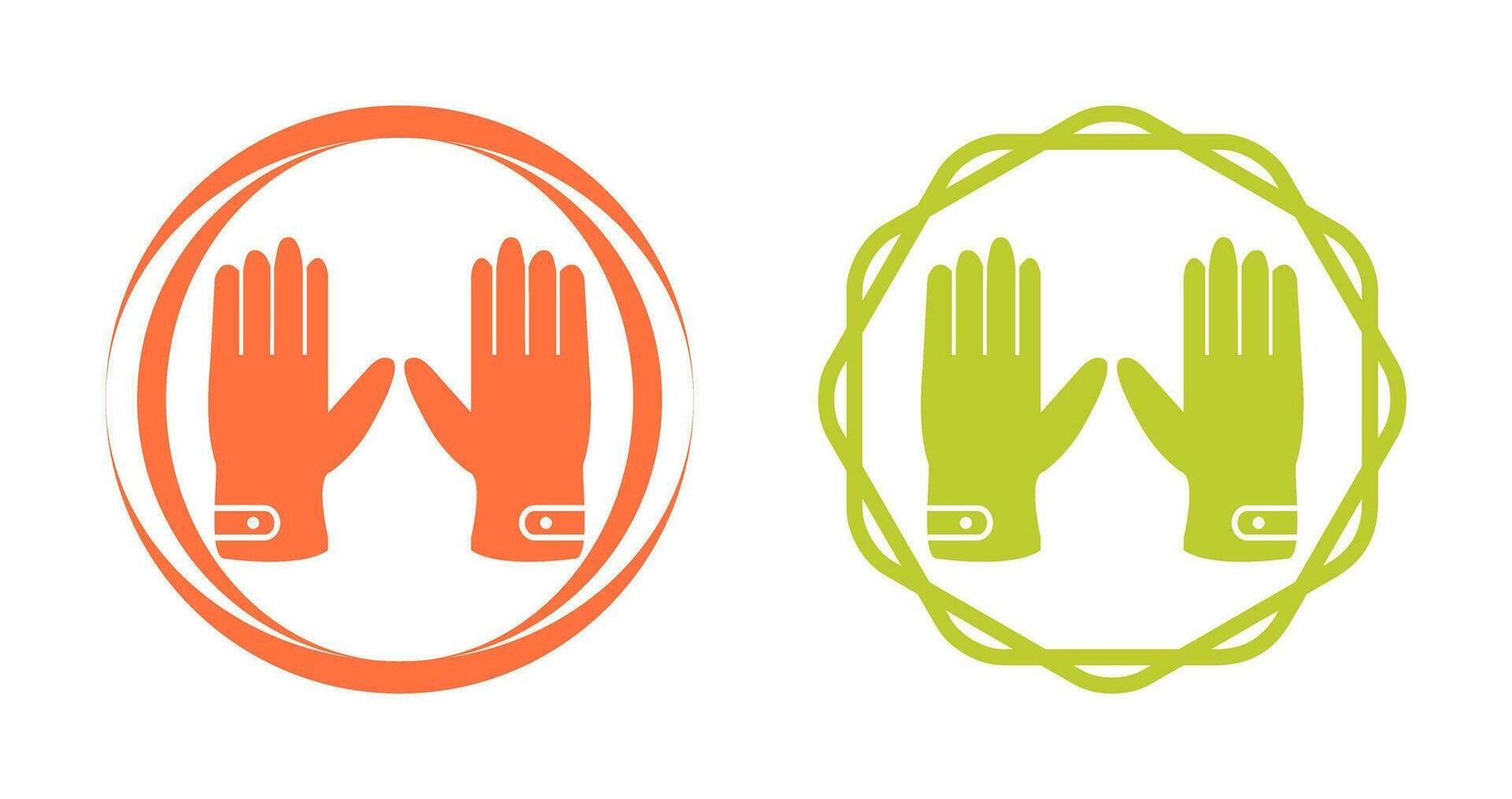 Leather Gloves Vector Icon