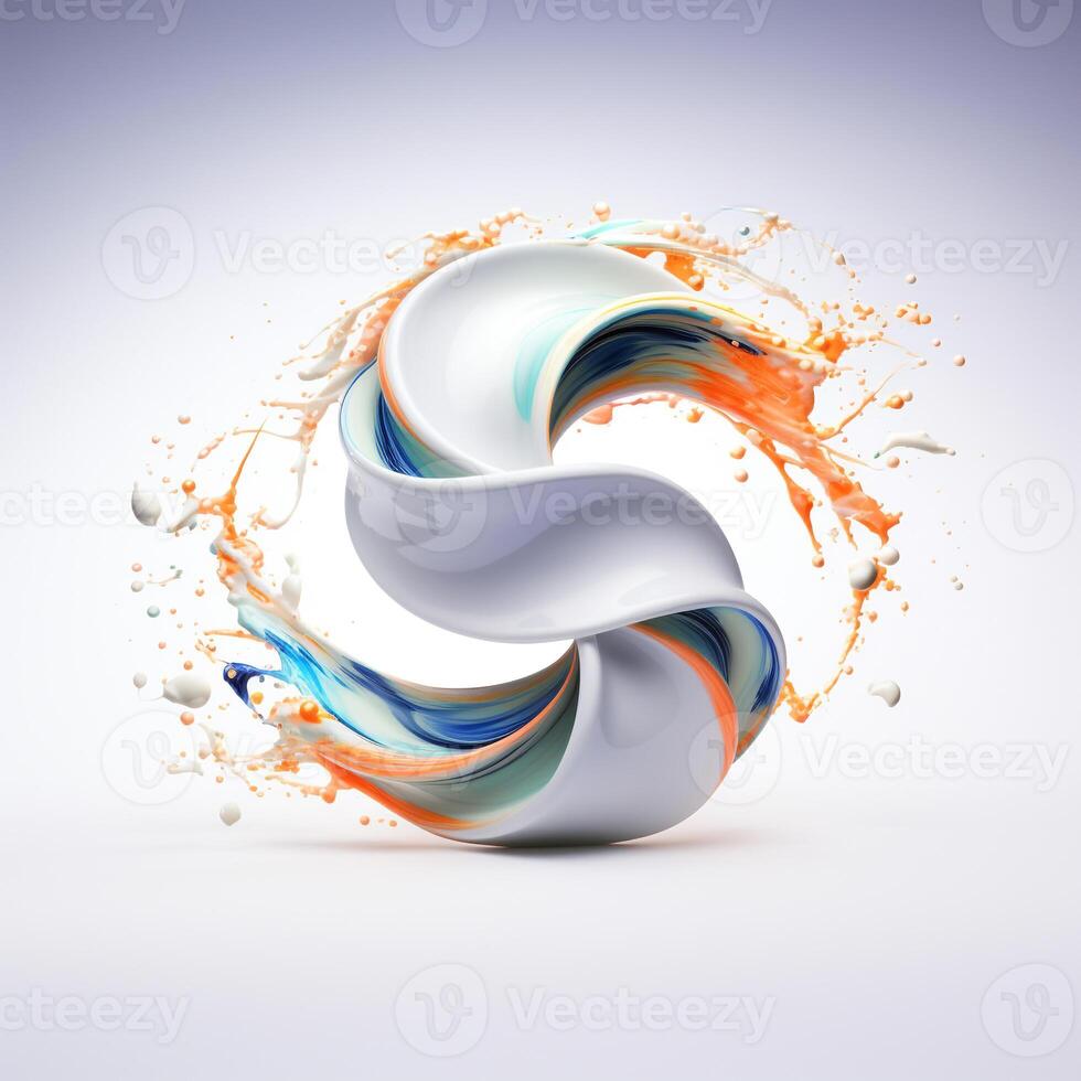 Timeless beauty concept with skin care creams and infinity symbol photo