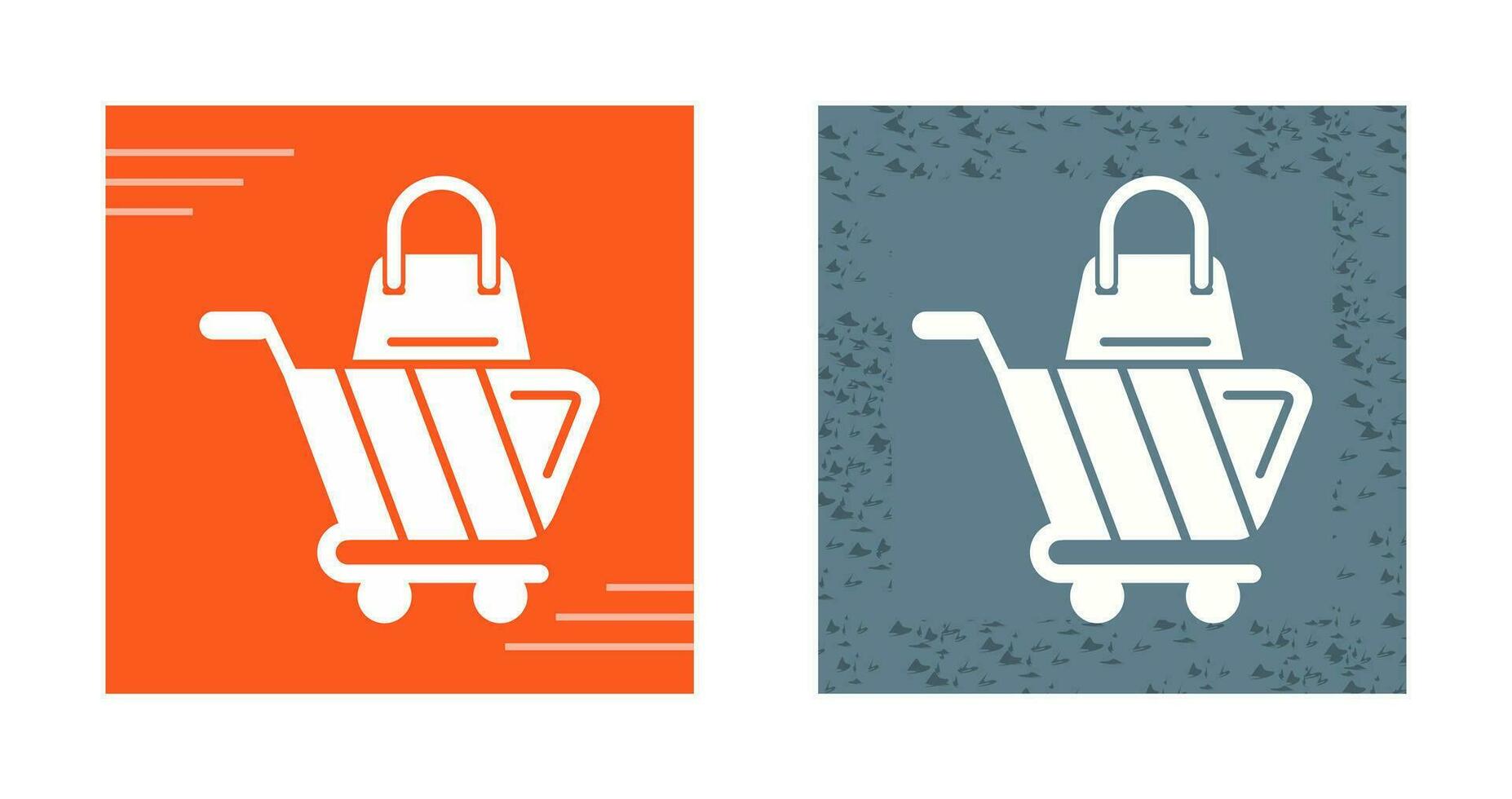 icono de vector de carrito de compras