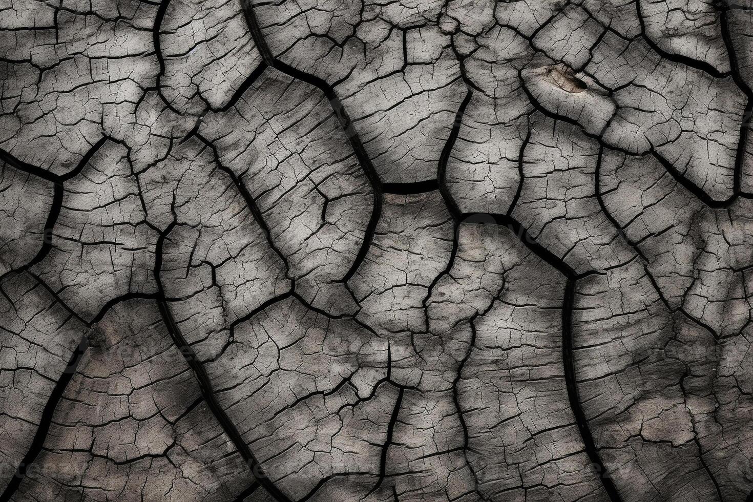 Detailed Texture of Tree Bark in Monochrome with an Organic Feel, Ideal for Environmental Campaigns AI Generative photo