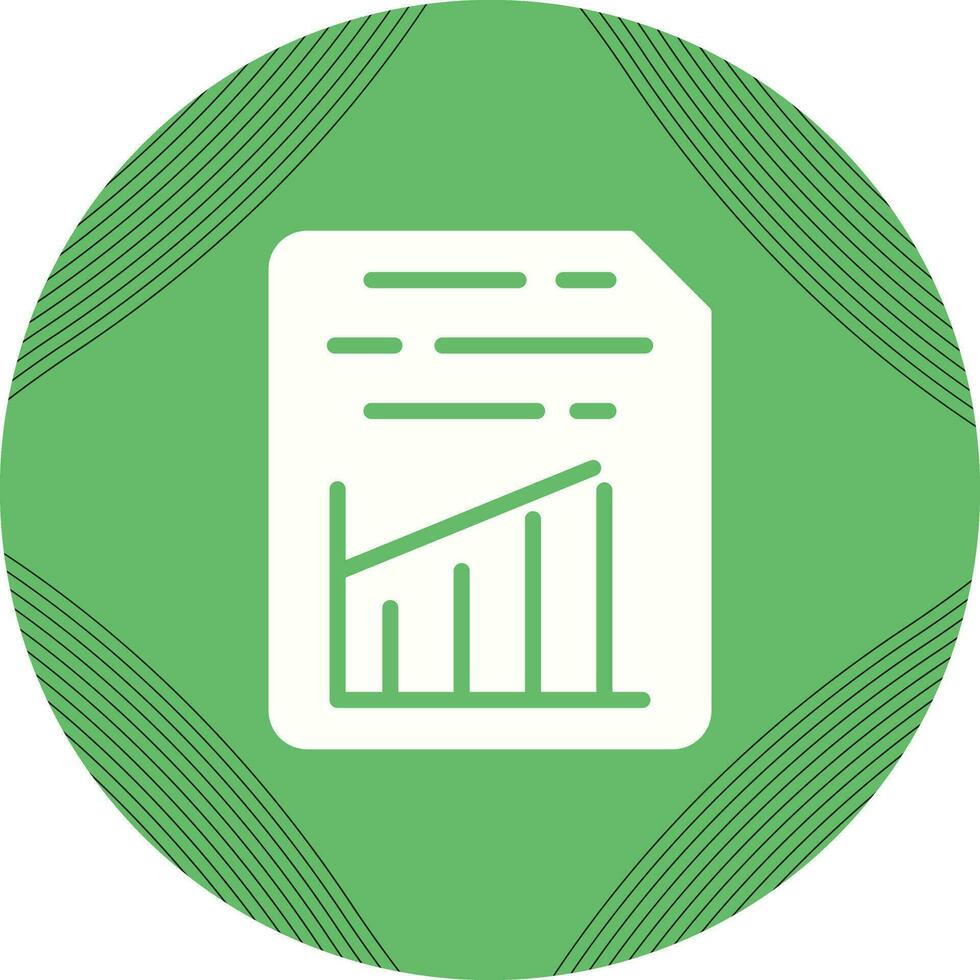 Document Insert Graph Vector Icon