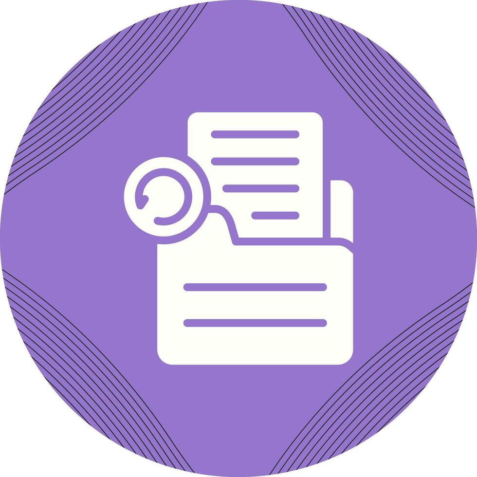 Document Undo Vector Icon