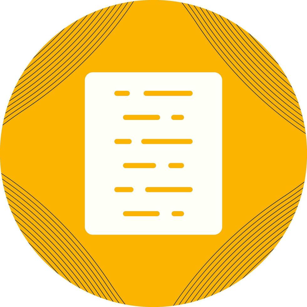 Document Align Center Vector Icon