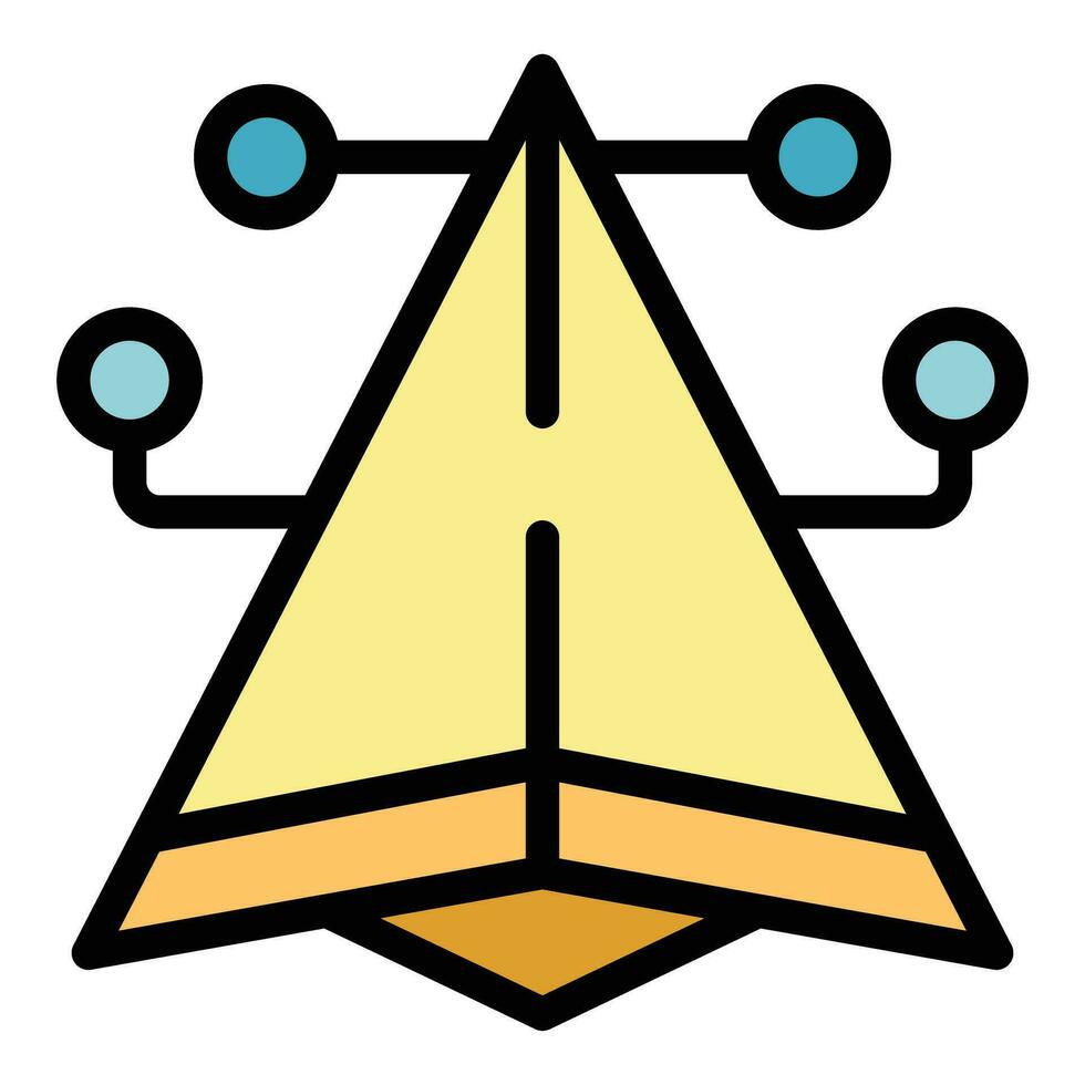 Scheme key point icon vector flat
