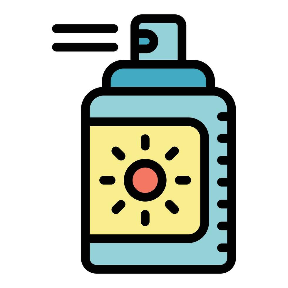 Summer spray icon vector flat