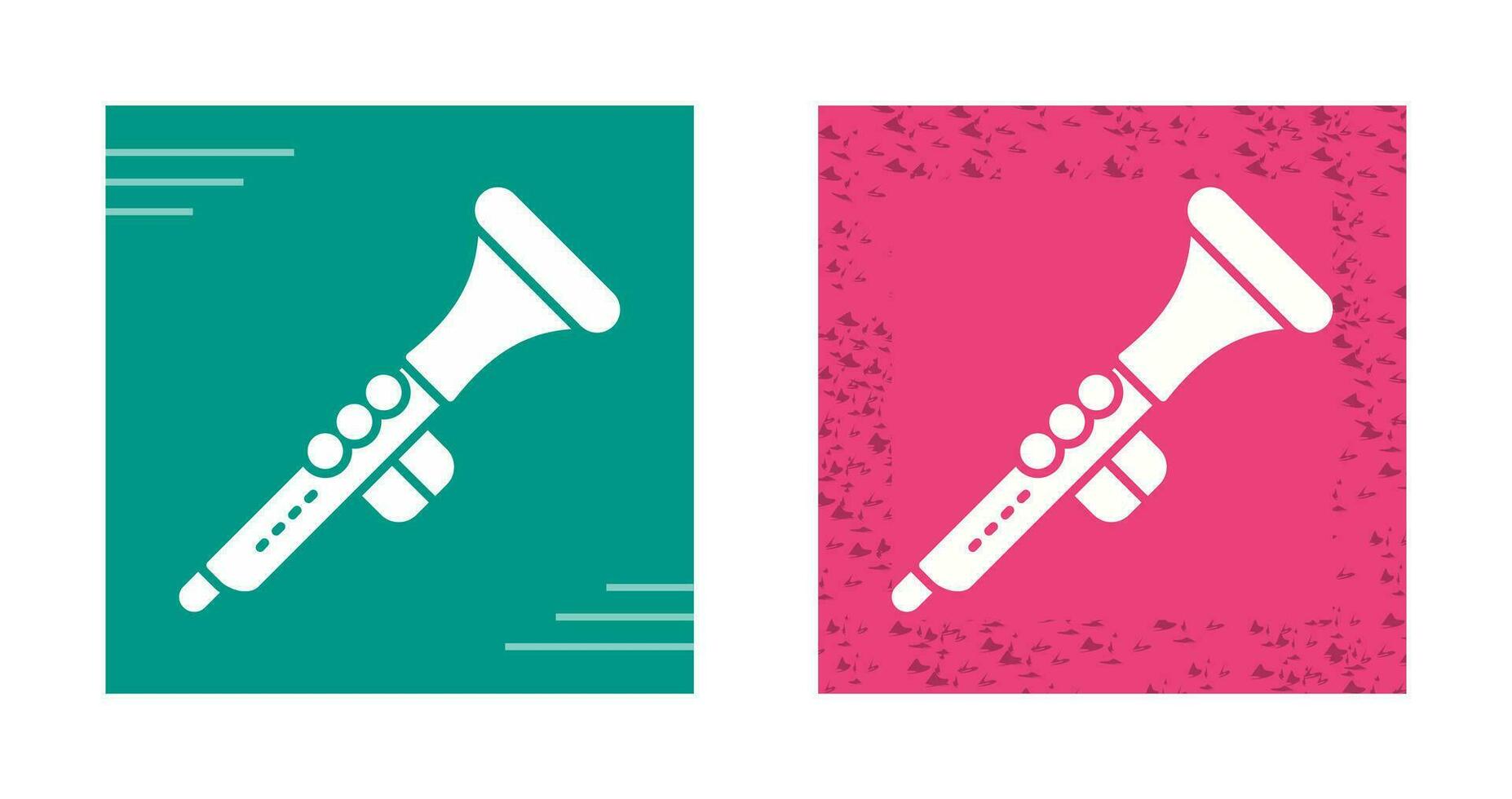 icono de vector de clarinete