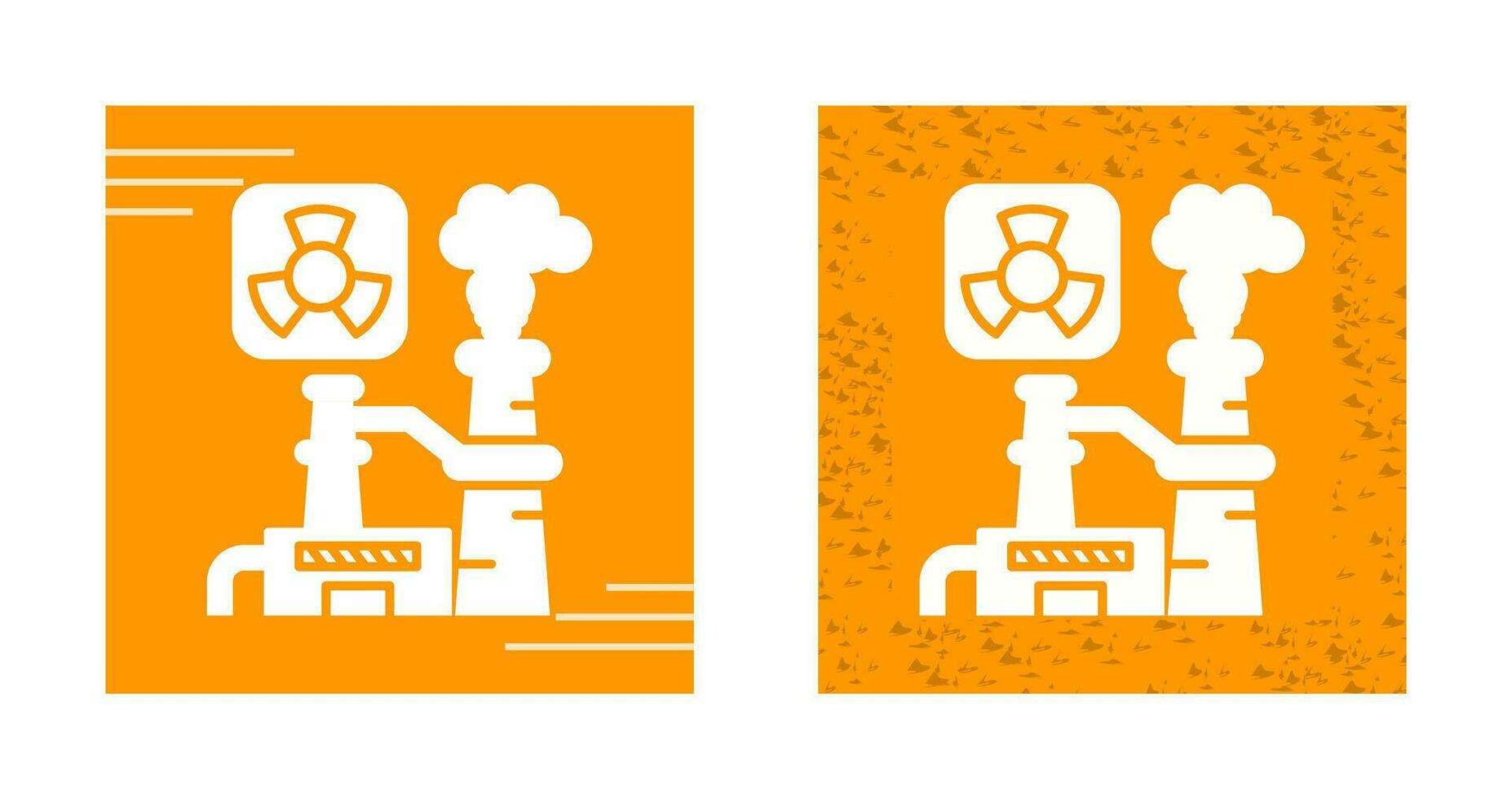 Nuclear Plant Vector Icon