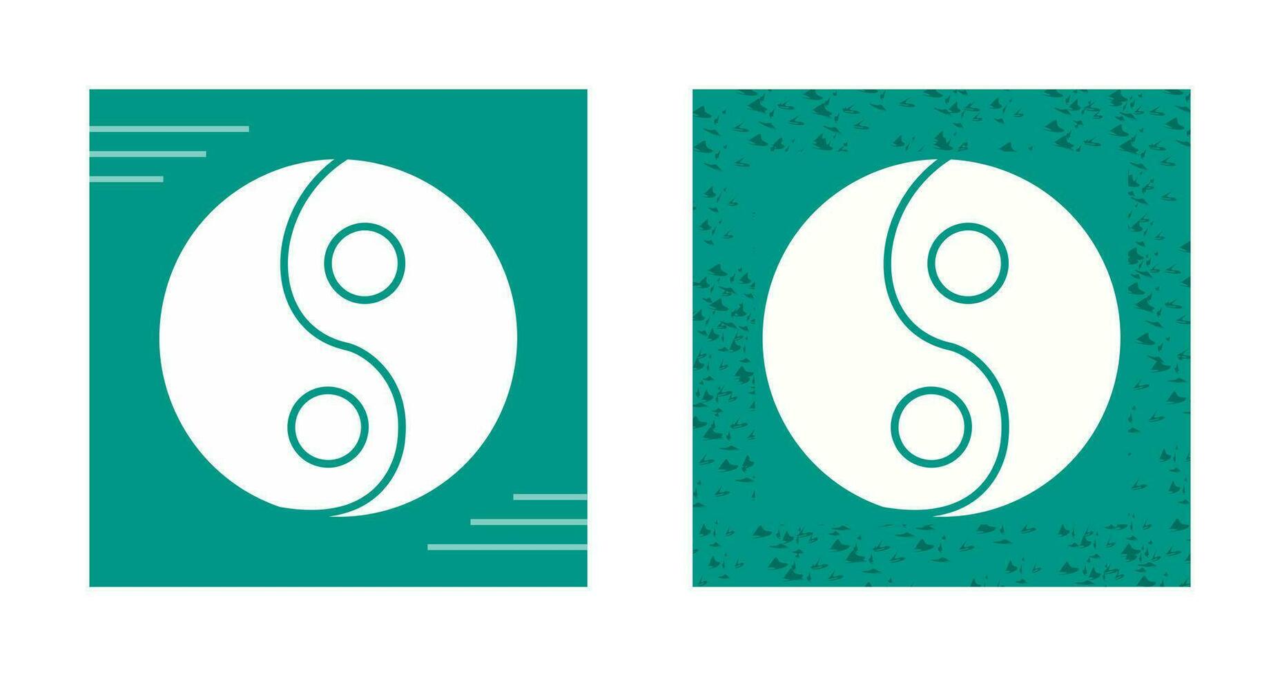 icono de vector de yin yang