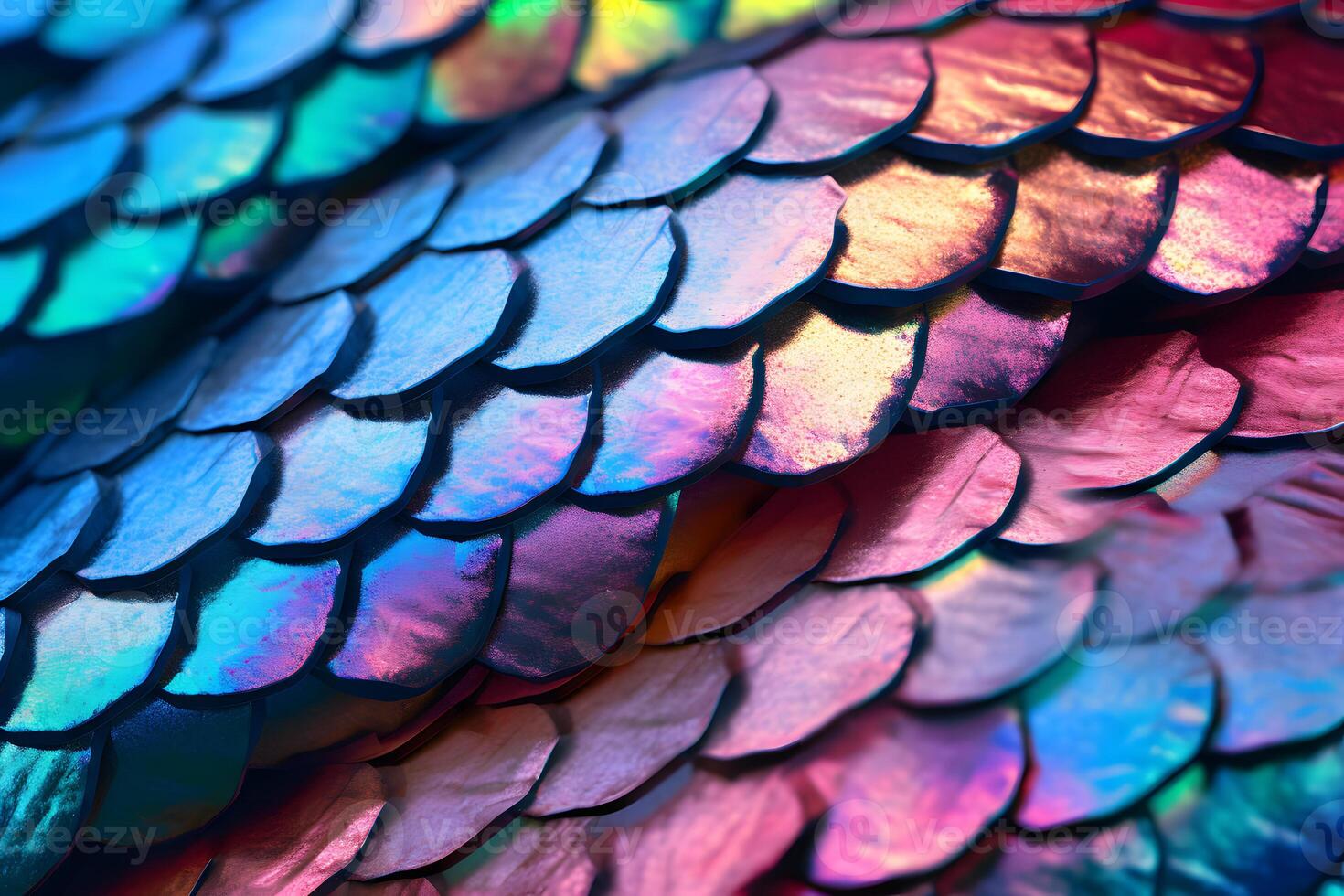 snake scales vibrant holographic photo