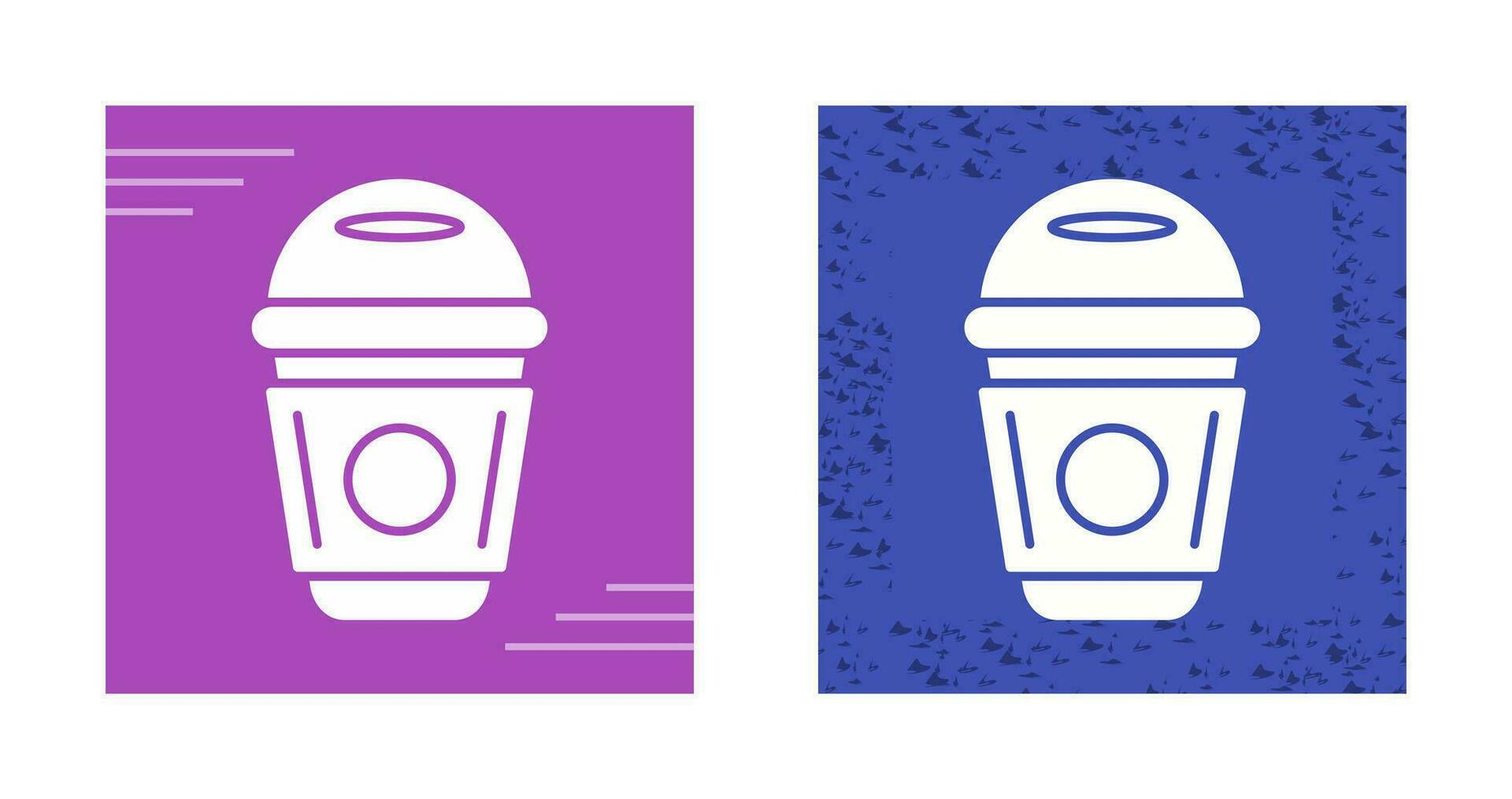 icono de vector de taza de papel