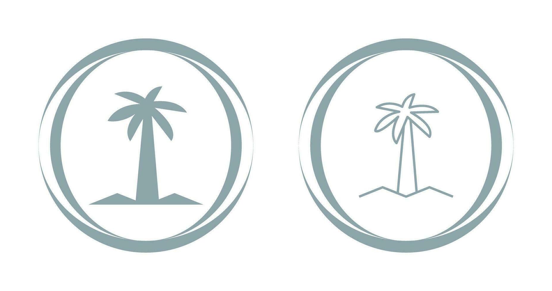 icono de vector de árbol de coco